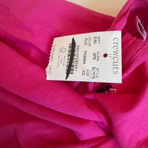 J crew Girls Girls' ruffle-shoulder tee size XS - Picture 3 of 4